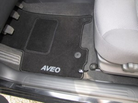 CLASSIC Velours automatten met logo Chevrolet Aveo I 2003-2011