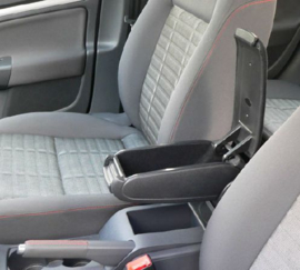 Toyota Yaris II 2006-2012 armsteun met opbergdoos zwart eco-leer + montagekit