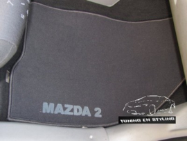 CLASSIC Velours automatten met logo Mazda 2 I 2002-2007