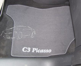 CLASSIC Velours automatten met logo Citroen C3 Picasso