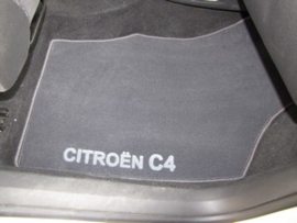 CLASSIC Velours automatten met logo Citroen C4 I 2004-2010