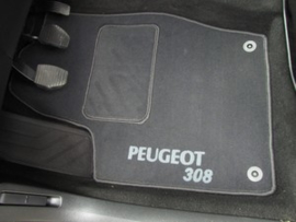 CLASSIC Velours automatten met logo Peugeot 308 I Cabrio 2007-2013