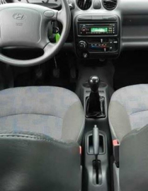 Hyundai Atos 1997-2008 - Echt leder pookhoes