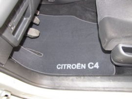 CLASSIC Velours automatten met logo Citroen C4 I 2004-2010