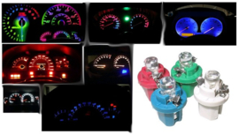 LED lampen R5/T5 12V voor in de tellers en dashboard