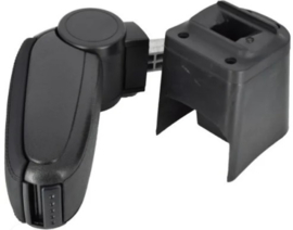 Seat Ibiza III (6L1) 2002-2009 -  Verstelbare armsteun LUX, zwart leder