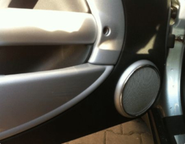 Mini Moris -  Verchroomde aluminium speakerringen