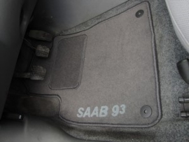 CLASSIC Velours automatten met logo Saab 9-3 II Cabrio 2002-2011