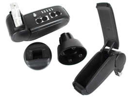 Seat Mii 2011-2019  Verstelbare armsteun LUX, zwart leder