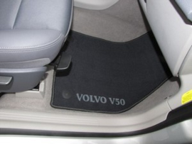 CLASSIC Velours automatten met logo Volvo V50 2004-2012