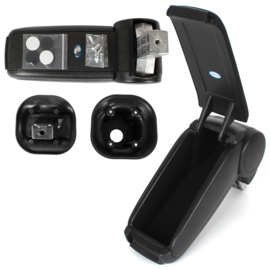 Mini Cabrio (R57) 2007-2015 - Verstelbare armsteun LUX, zwart stof