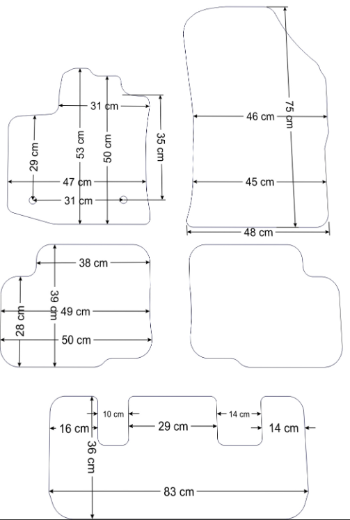 Dacia Lodgy (2012-2022)- Bijpassende set CLASSIC Velours automatten