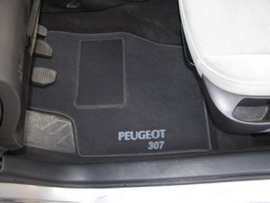 CLASSIC Velours automatten met logo Peugeot 307 2001-2008