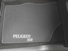 CLASSIC Velours automatten met logo Peugeot 308 I HB 2007-2013