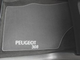 CLASSIC Velours automatten met logo Peugeot 308 I Cabrio 2007-2013