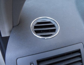 Opel Astra H - verchroomde  aluminium ventilatieringen