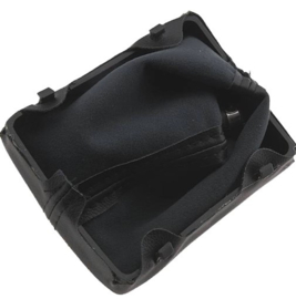 Audi A5 8T 2007-2016 pookknop 6-versn.+ zwarte pookhoes met frame SET