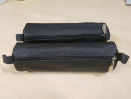 Lederen etui voor accessories, ronde