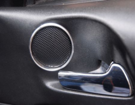 Opel Zafira A - verchroomde aluminium speakerringen