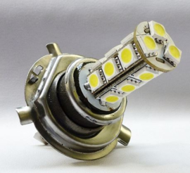 Wit licht LED Gloeilamp - H4 12V 18 SMD