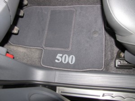 CLASSIC Velours automatten met logo Fiat 500X 2014-