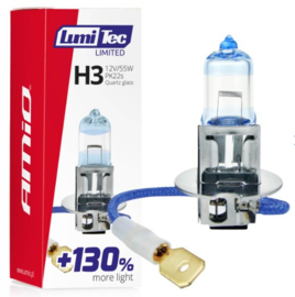 Halogeenlamp H3 12V 55W LumiTec LIMITED +130%