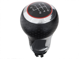 Audi A3 8L 1996-2003 pookknop geperforeerd leer + chroom 6 versn.