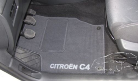 CLASSIC Velours automatten met logo Citroen C4 II 2010-2018