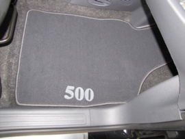 CLASSIC Velours automatten met logo Fiat 500X 2014-