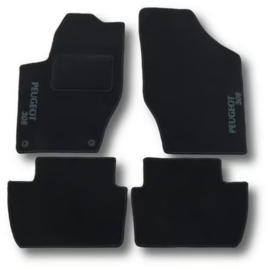Classic Weluur Automatten Set - Peugeot 308sw I (2007-2013)  met Borduursel Logo