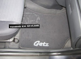 CLASSIC Velours automatten met logo Hyundai Getz 2002-2009