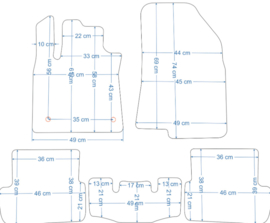 Dacia Sandero III vanaf 2020- Bijpassende set CLASSIC Velours automatten