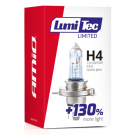 Halogeenlamp H4 12V 60/55W LumiTec LIMITED +130%