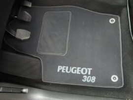 Classic Weluur Automatten Set - Peugeot 308sw I (2007-2013)  met Borduursel Logo