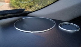 Peugeot Partner / Berlingo - Verchroomde aluminium achter speakerringen