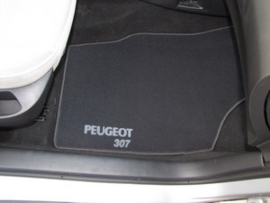 CLASSIC Velours automatten met logo Peugeot 307 2001-2008