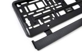 Kentekenplaathouder, carbon
