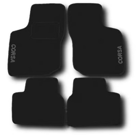 Classic Weluur Automatten Set – Opel Corsa B (1993-2000) met Borduursel Logo