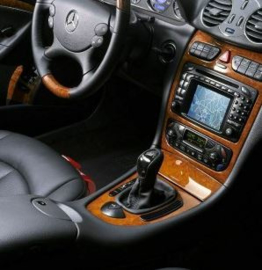 Mercedes CLK W209 2009-2009 - Echt leder pookhoes