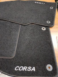 CLASSIC Velours automatten met LOGO Opel Corsa D 2006-2014