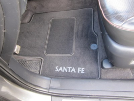 CLASSIC Velours automatten met logo Hyundai Santa Fe II 2006-2010
