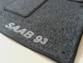 CLASSIC Velours automatten met logo Saab 9-3 II Cabrio 2002-2011