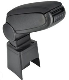 Seat Ibiza III (6L1) 2002-2009 -  Verstelbare armsteun LUX, zwart leder