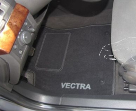 CLASSIC Velours automatten met logo Opel Vectra C wagon