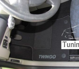 CLASSIC Velours automatten met logo Renault Twingo II 2007-2014