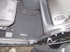 CLASSIC Velours automatten met LOGO - Opel Agila A 2000-2008