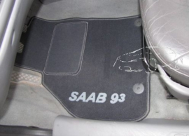 CLASSIC Velours automatten met logo Saab 9-3 I 1998-2002