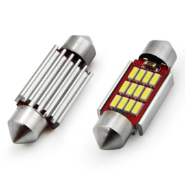 CANBUS LED-lampen 12SMD Festoon C5W C10W C3W 36mm Wit 12V 24V interieur verlichting