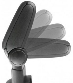 Toyota Yaris II 2006-2012 armsteun met opbergdoos zwart eco-leer + montagekit