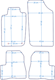 Peugeot 206 Plus - Bijpassende set CLASSIC Velours automatten